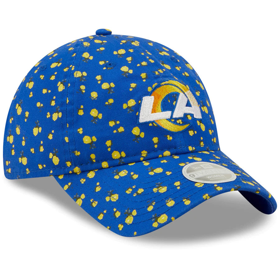 LOS ANGELES RAMS WOMEN'S FLORAL 9TWENTY ADJUSTABLE HAT - GOLD