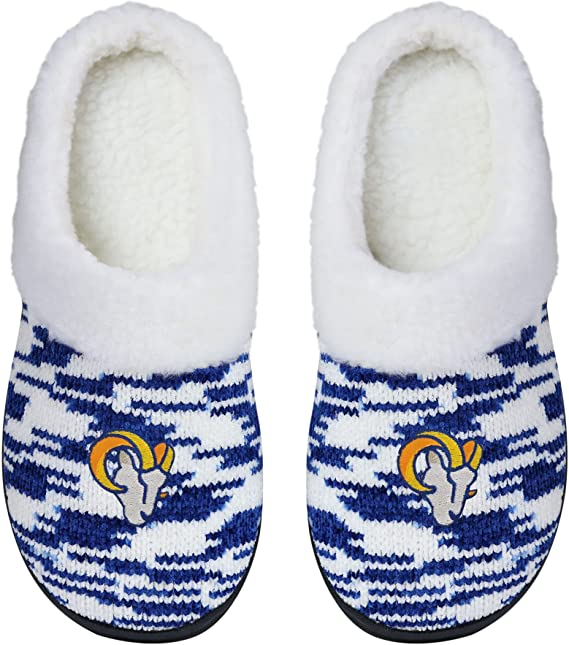 LOS ANGELES RAMS WOMEN'S SHERPA LINED SLIPPERS