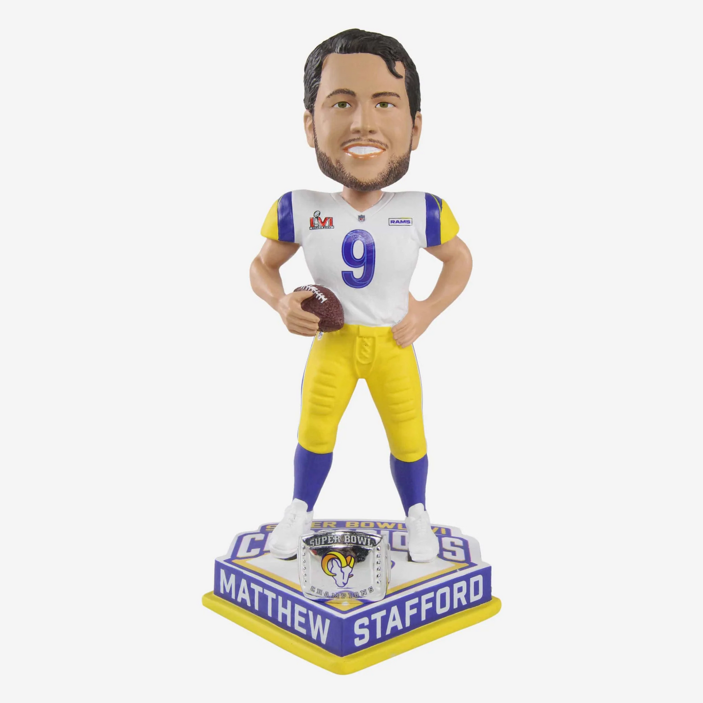 LOS ANGELES RAMS MATTHEW STAFFORD SUPER BOWL LVI BOBBLEHEAD