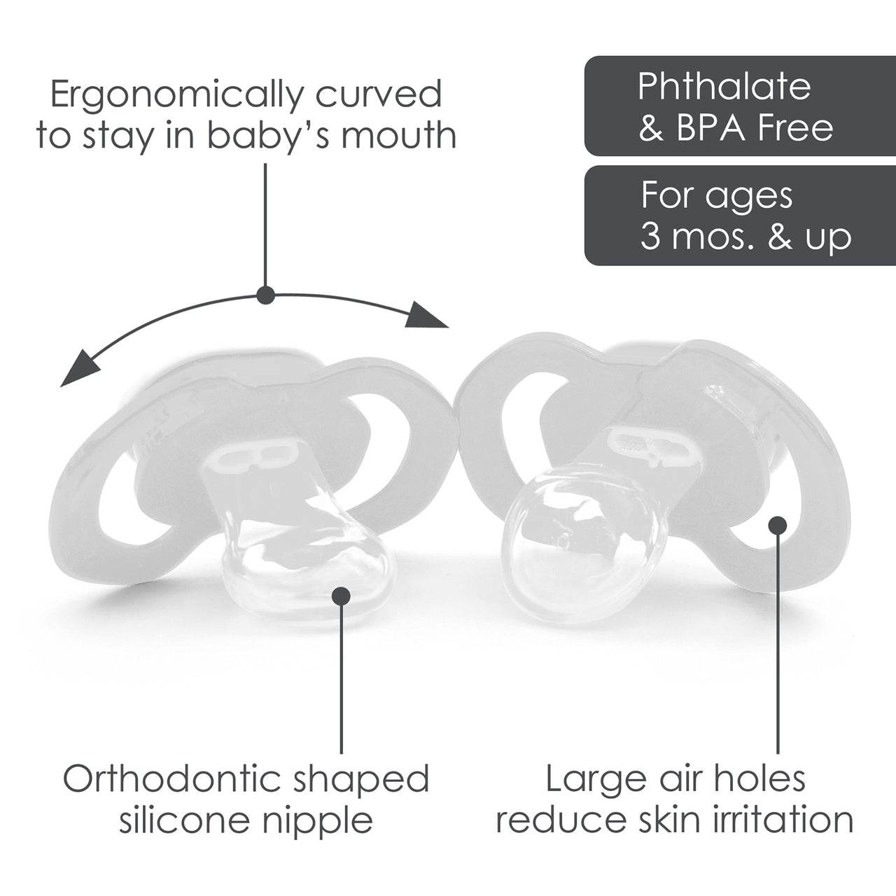 MIAMI DOLPHINS 2-PACK PACIFIERS