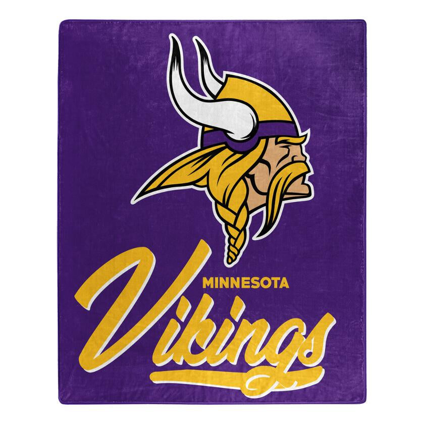 MINNESOTA VIKINGS SIGNATURE 50"X60" RASCHEL THROW BLANKET