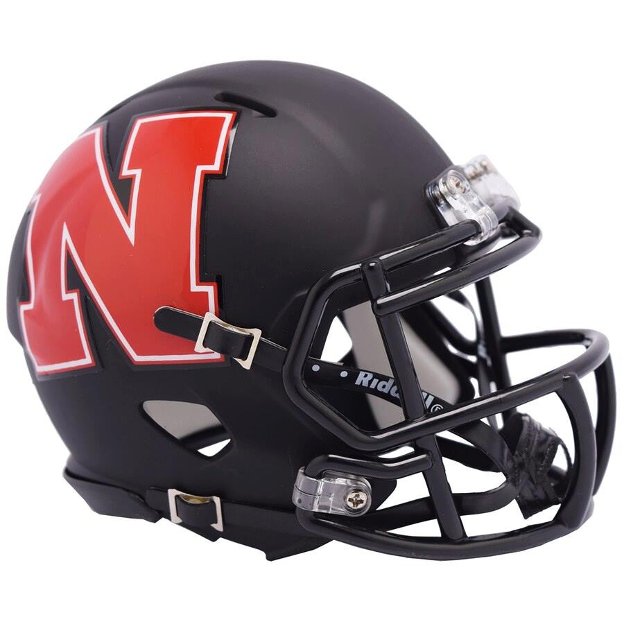amp football helmets NEBRASKA CORNHUSKERS MINI SPEED AMP HELMET