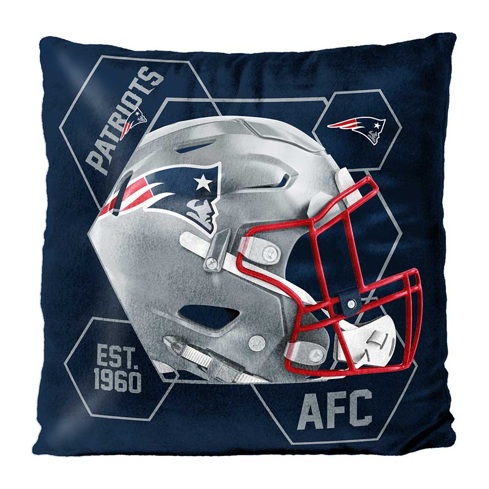 NEW ENGLAND PATRIOTS REVERSIBLE 16" X 16" VELVET PILLOW