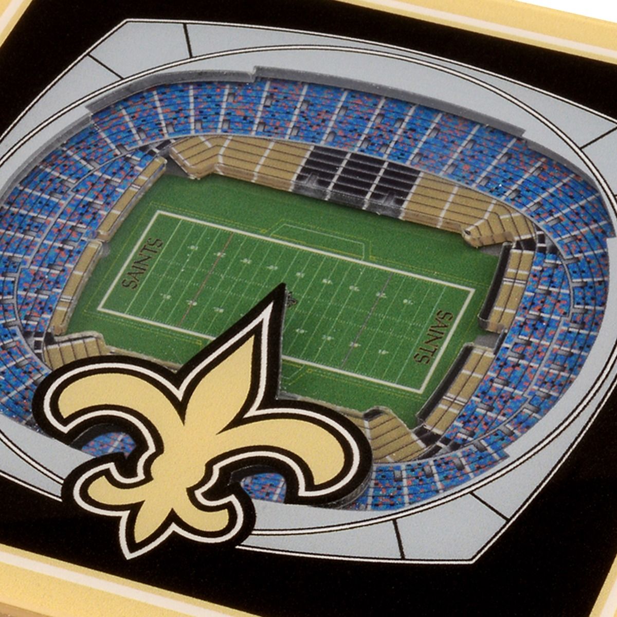 NEW ORLEANS SAINTS 3D COASTER