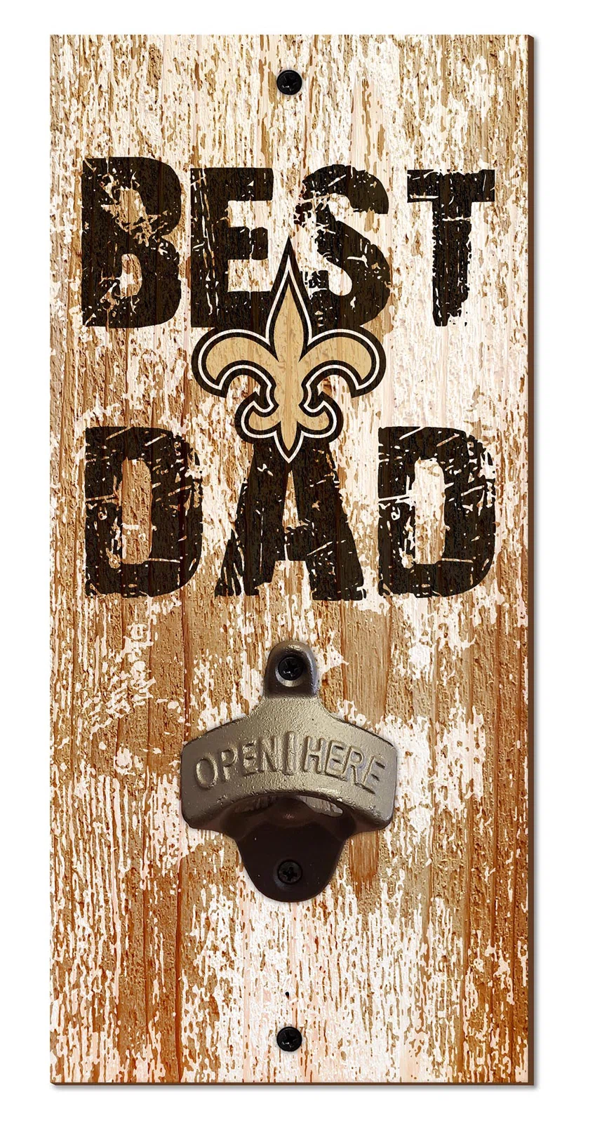 NEW ORLEANS SAINTS BEST DAD BOTTLE OPENER