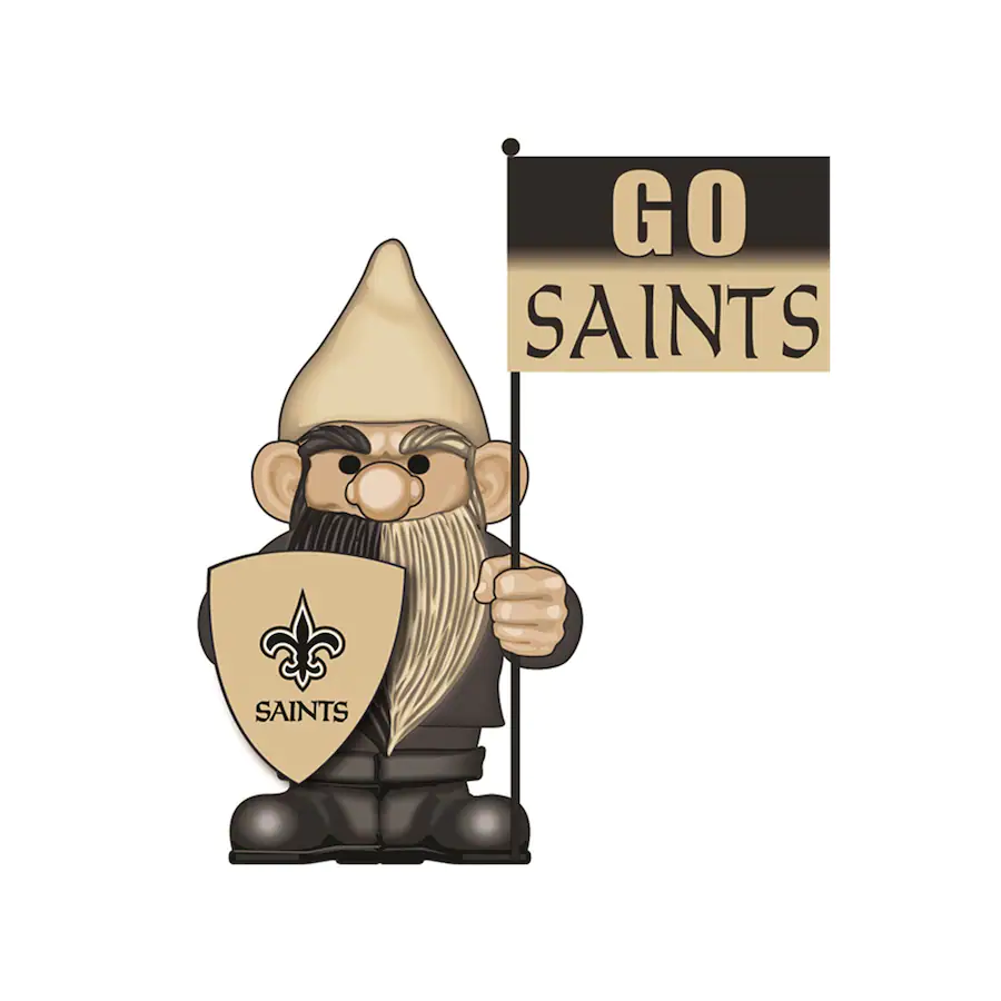 NEW ORLEANS SAINTS FLAG HOLDER GNOME