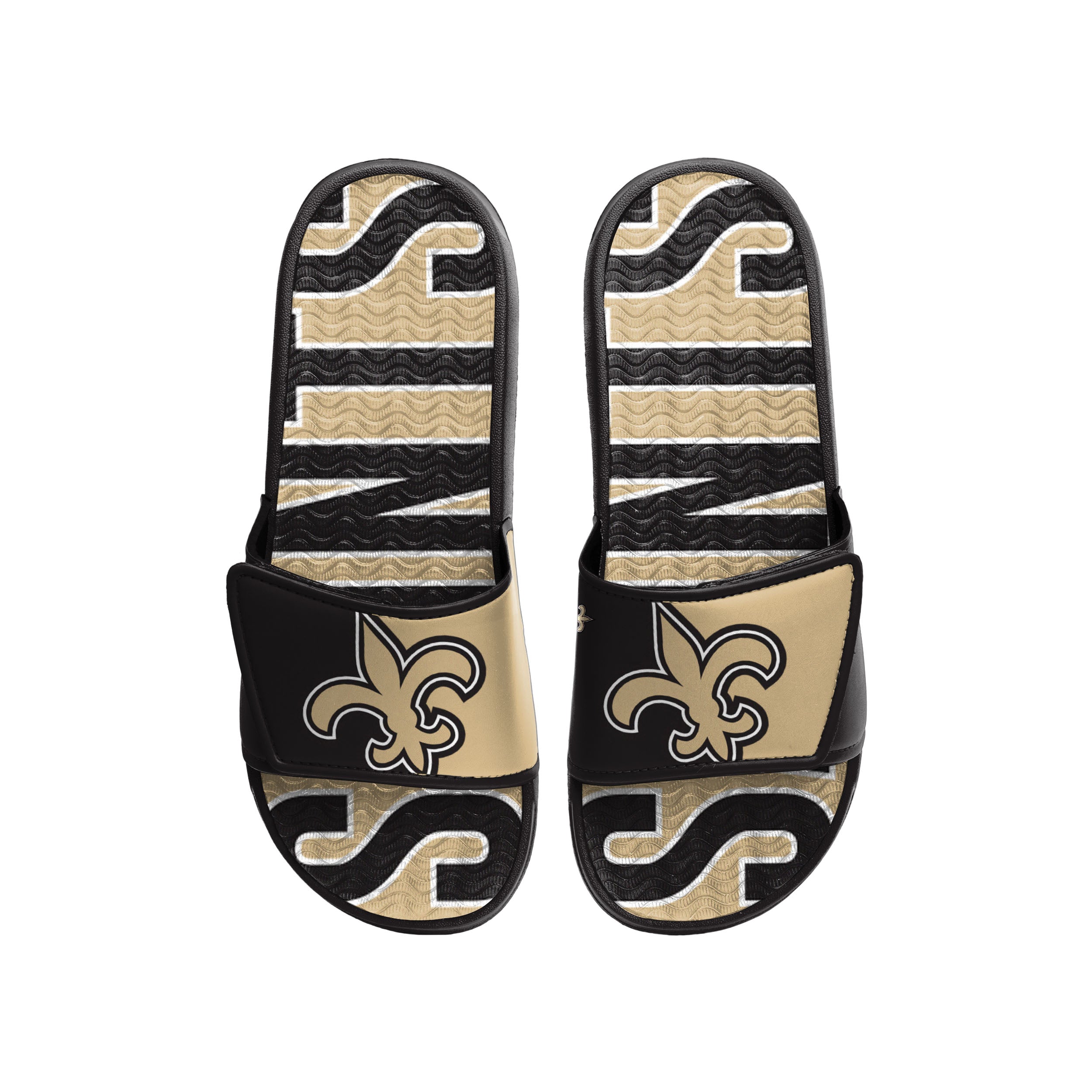 NEW ORLEANS SAINTS MEN'S BIG LOGO GEL SLIDE