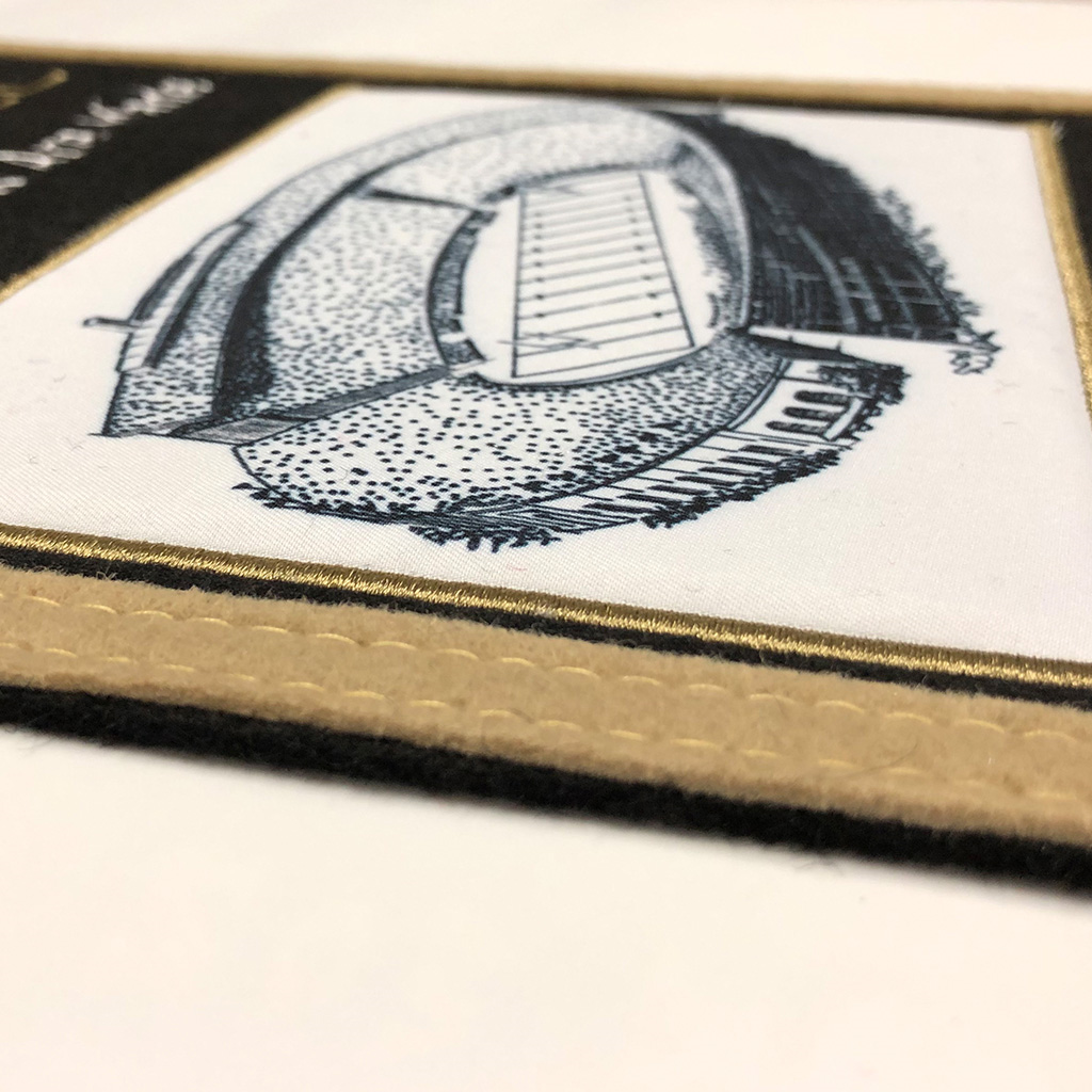 NEW ORLEANS SAINTS STADIUM EVOLUTION BANNER