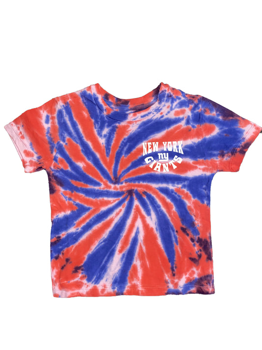 CAMISETA TIE DYE CON BANDERIN JUVENIL DE LOS GIGANTES DE NUEVA YORK
