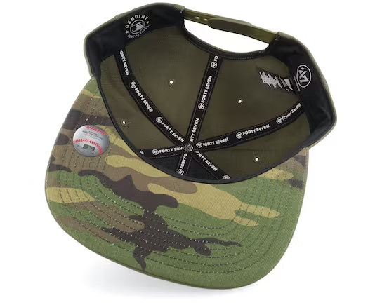 NEW YORK YANKEES 47' BRAND BALLPARK CAMO SNAPBACK HAT