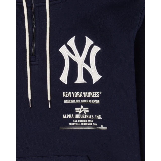NEW YORK YANKEES MEN'S ALPHA INDUSTRIES HOODIE SWEATSHIRT