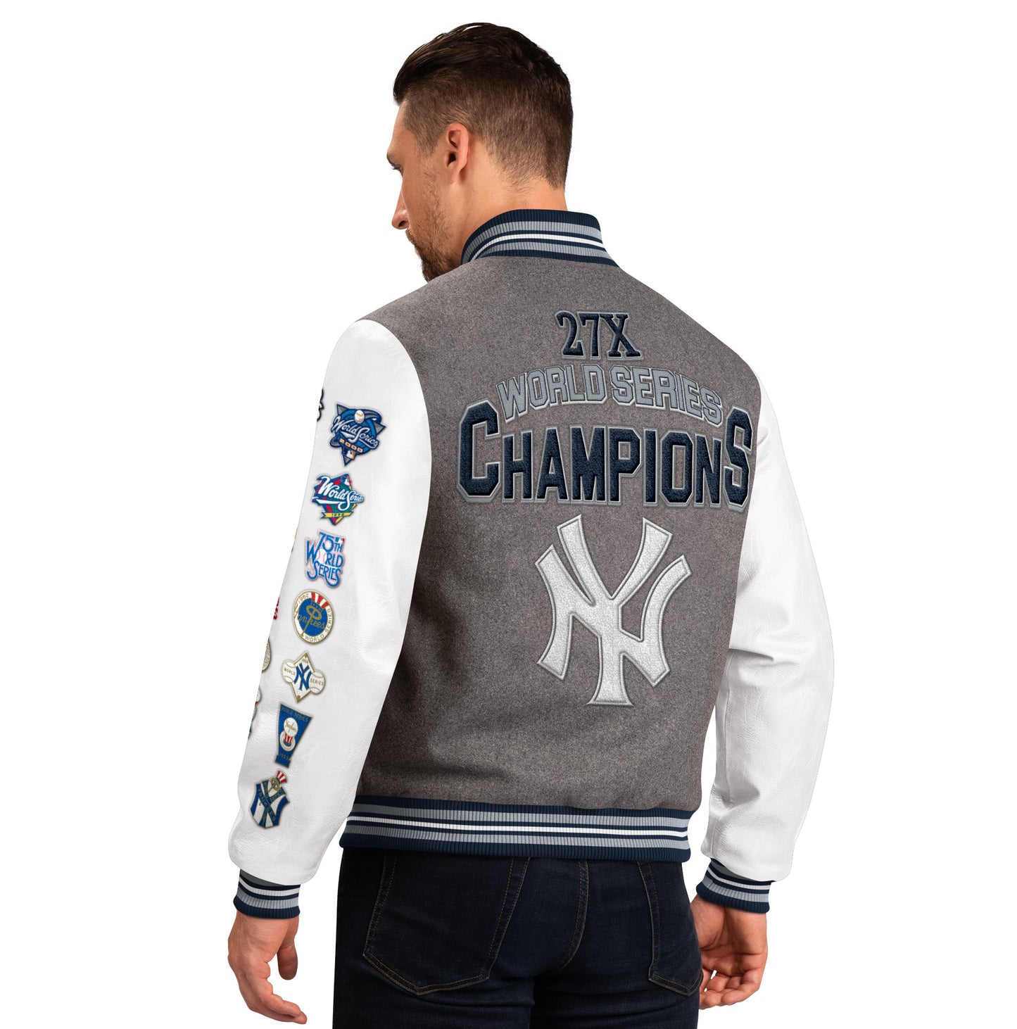 NEW YORK YANKEES MEN'S CHALLENGER VARSITY JACKET