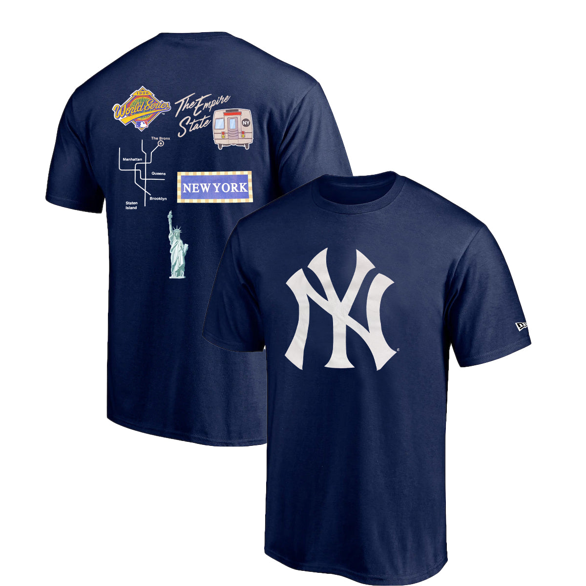 blue new york yankees shirt