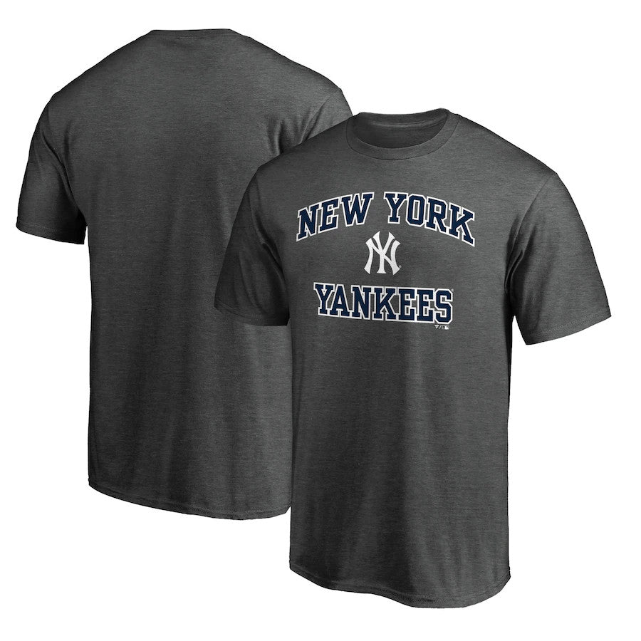 Men's Fanatics Branded Charcoal New York Yankees Heart & Soul T-Shirt