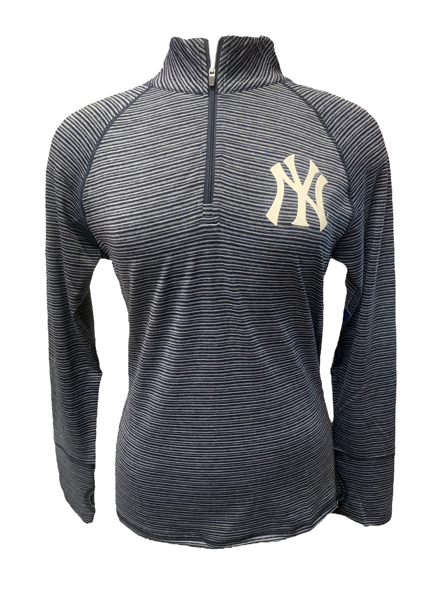 New York Yankees Women's Multi Stripe Raglan Sweatshirt 22 / S