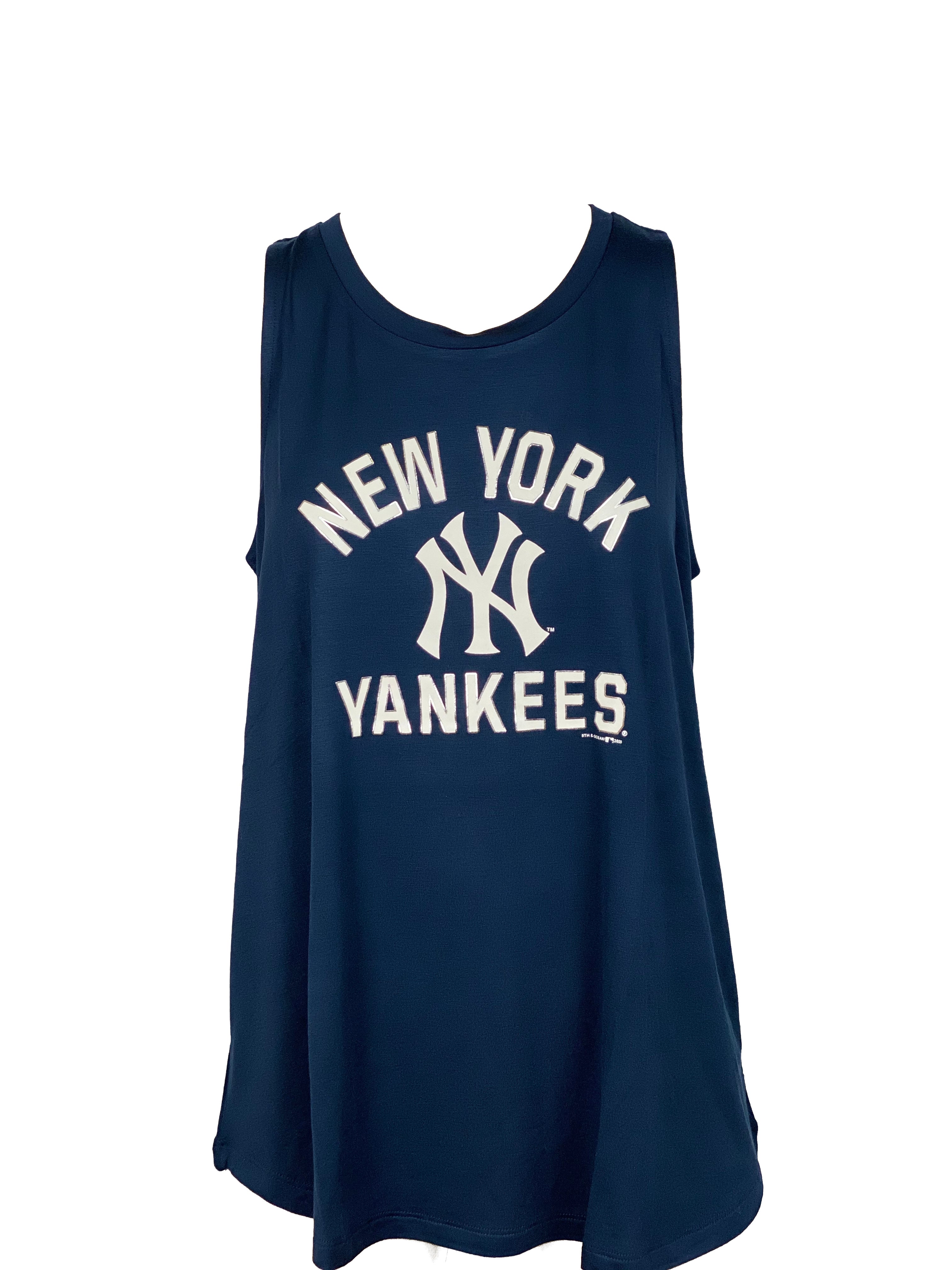 FIFTH&OCEAN New York Yankees Women's Script Logo Tank Top 20 / S