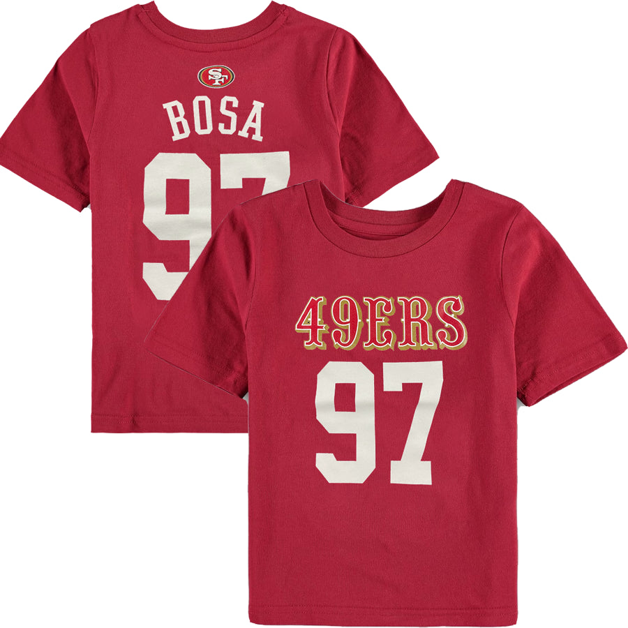 SAN FRANCISCO 49ERS KIDS NICK BOSA MAINLINER PLAYER NAME NUMBER