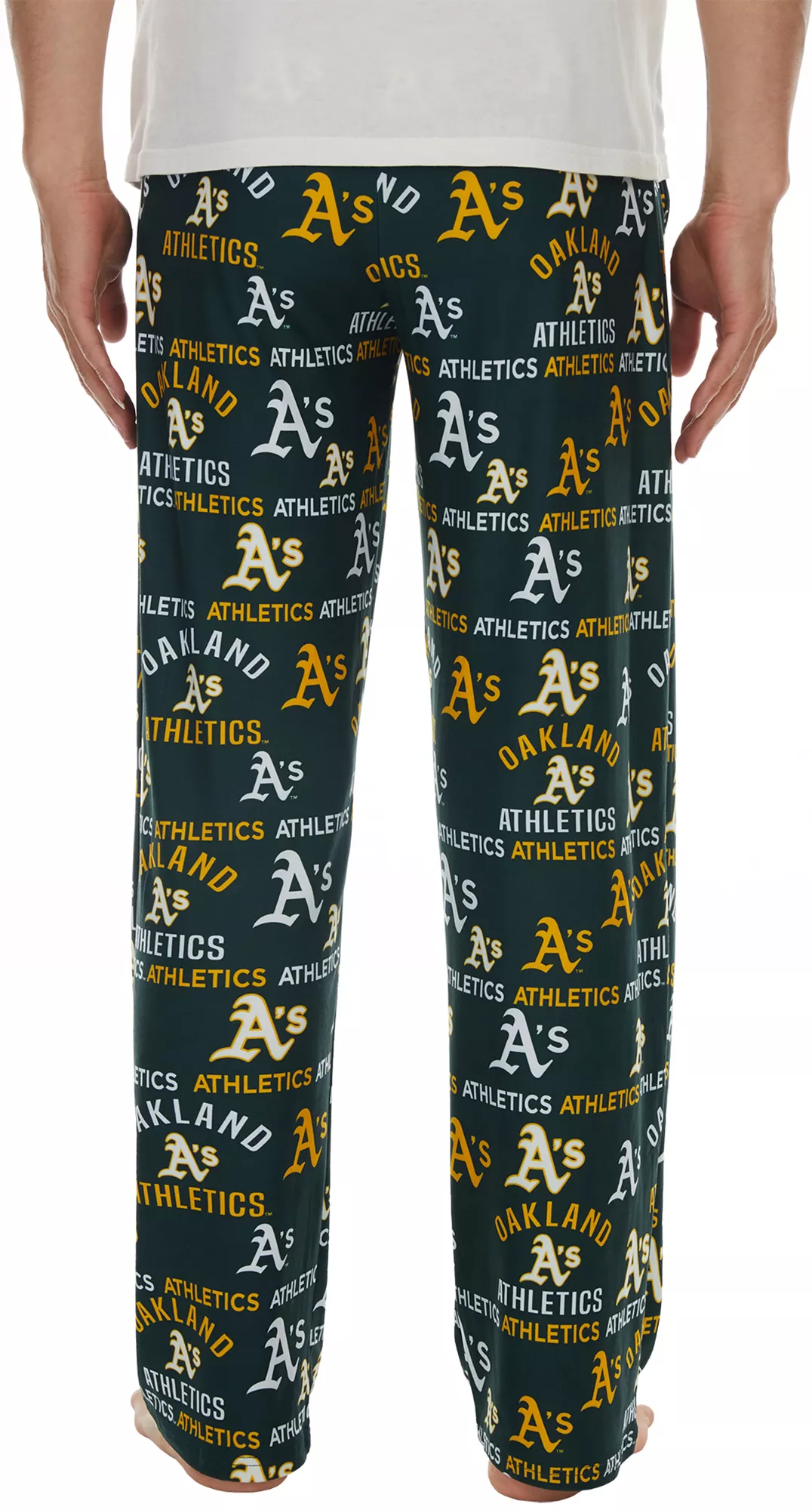 OAKLAND ATHLETICS MEN'S FLAGSHIP ALL OVER PRINT PAJAMA PANTS