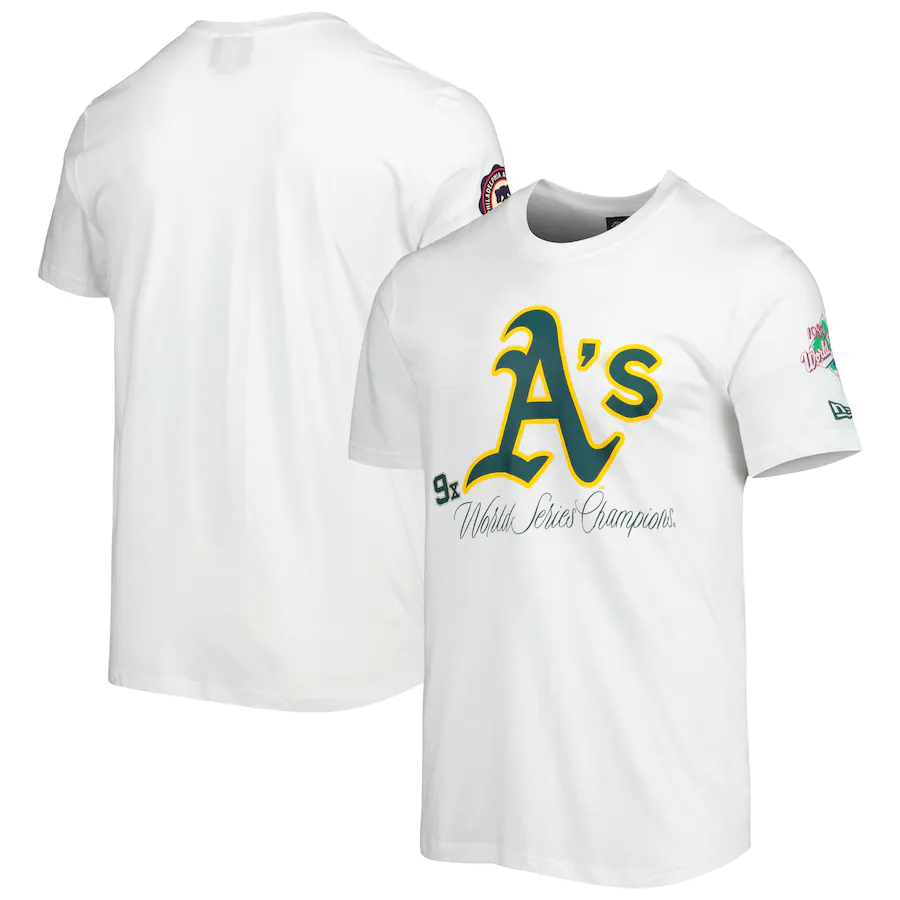 Men's New Era White Houston Astros Historical Championship T-Shirt