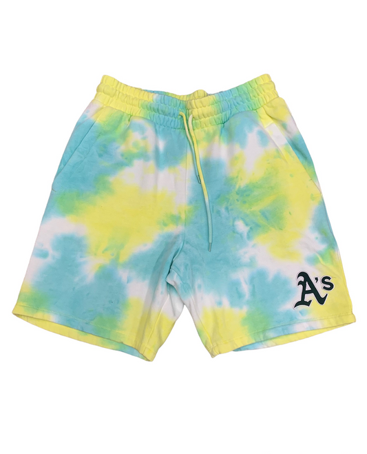 PANTALONES CORTOS NEW ERA OAKLAND ATHLETICS NEON TYE DYE