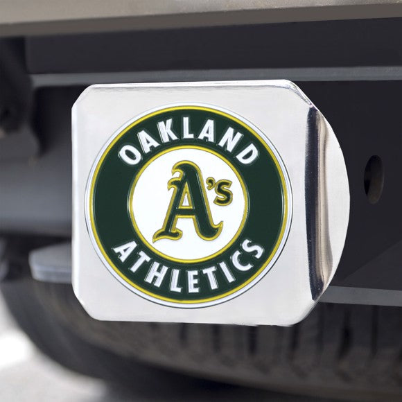 OAKLAND ATHLETICS CHROME COLOR LOGO HITCH