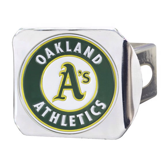 OAKLAND ATHLETICS CHROME COLOR LOGO HITCH
