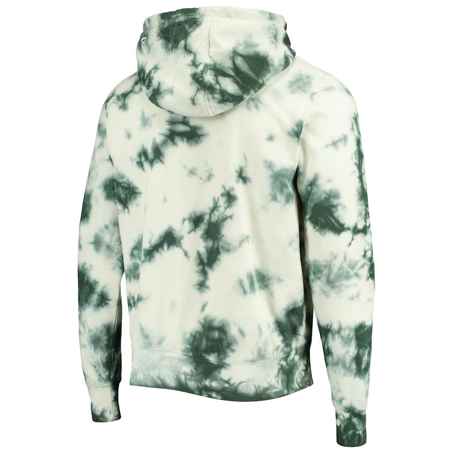 OAKLAND ATHLETICS MEN'S TIE DYE PULLOVER HOODIE SWEATSHIRT