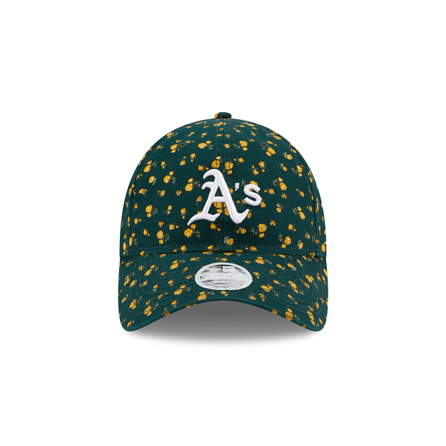 OAKLAND ATHLETICS WOMEN'S FLORAL 9TWENTY ADJUSTABLE HAT - GREEN