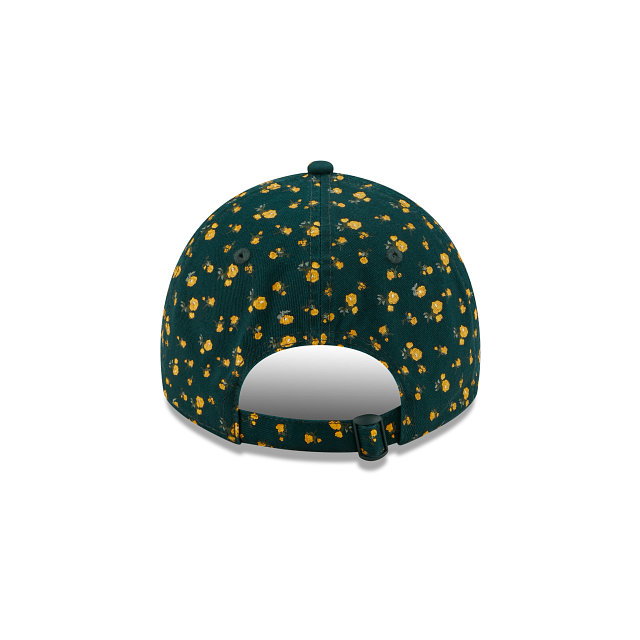 OAKLAND ATHLETICS WOMEN'S FLORAL 9TWENTY ADJUSTABLE HAT - GREEN