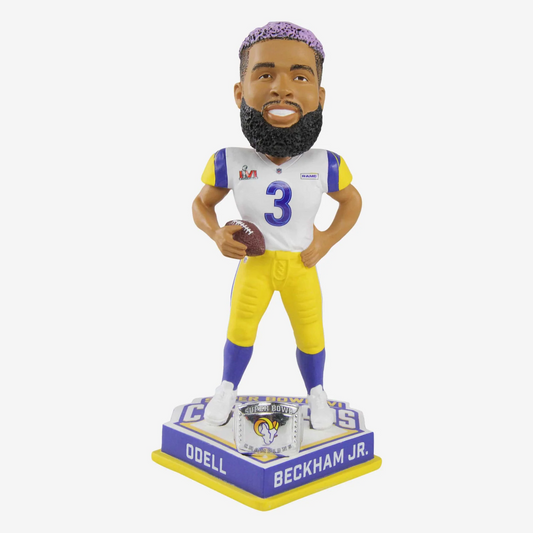 LOS ANGELES RAMS ODELL BECKHAM JR SUPER BOWL LVI BOBBLEHEAD