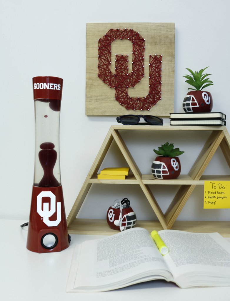 OKLAHOMA SOONERS MAGMA LAMP SPEAKER