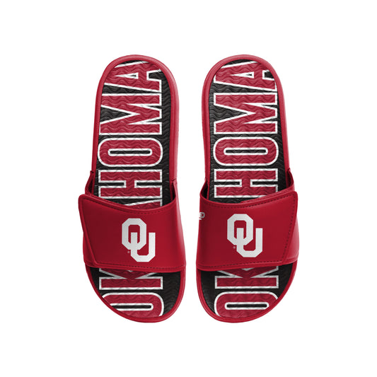 OKLAHOMA SOONERS MEN'S BIG LOGO GEL SLIDE