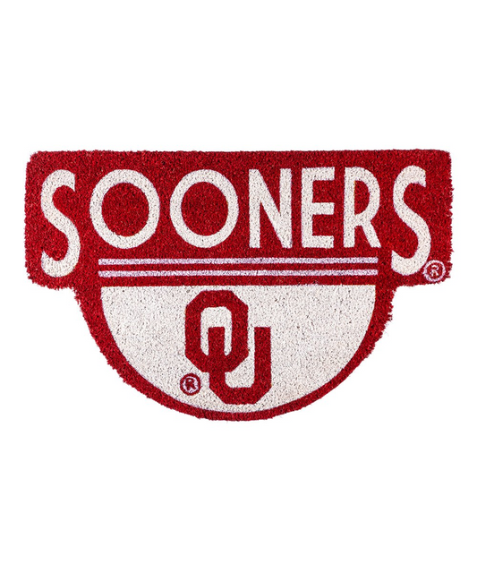 OKLAHOMA SOONERS ALFOMBRA DE COIR EN FORMA