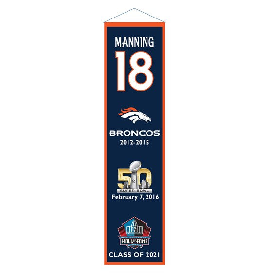 BANDERA DE PATRIMONIO DE PEYTON MANNING HOF