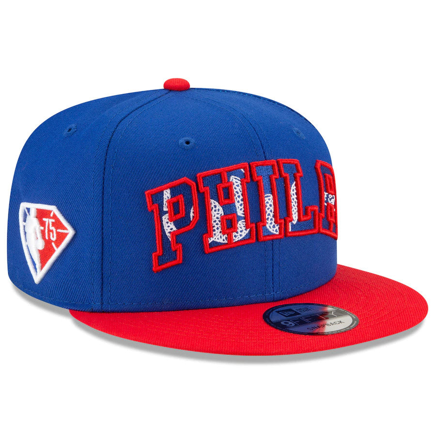 PHILADELPHIA 76ERS ON STAGE DRAFT HAT 9FIFTY JR S SPORTS