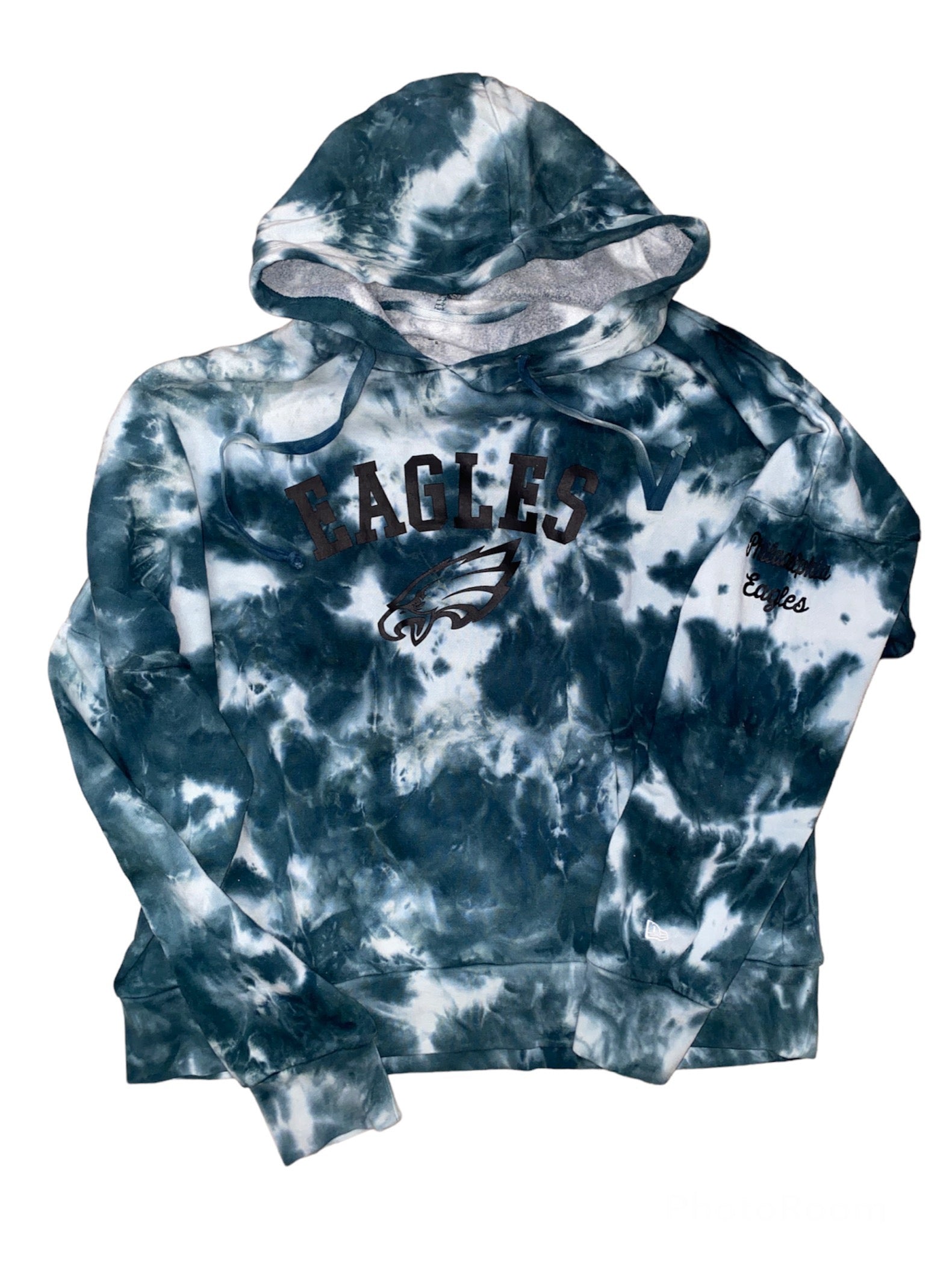 New Era Philadelphia Eagles Women's Tie Dye Hoodie Sweatshirt 22 / L