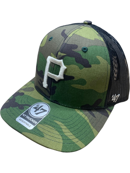 GORRA DE CAMIONERO AJUSTABLE PITTSBURGH PIRATES 47 BRAND - CAMO