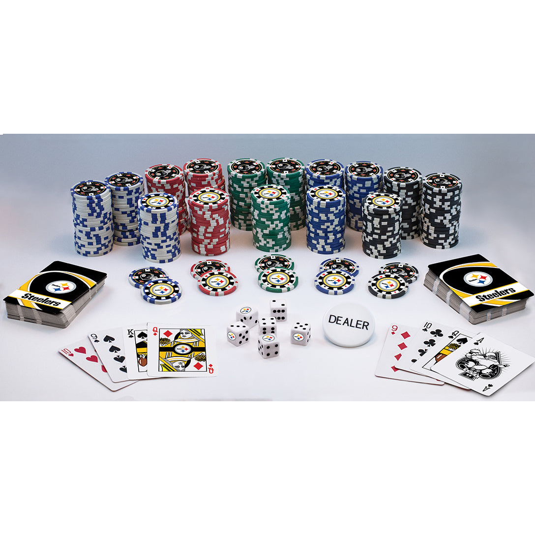 PITTSBURGH STEELERS 300 PIECE POKER SET