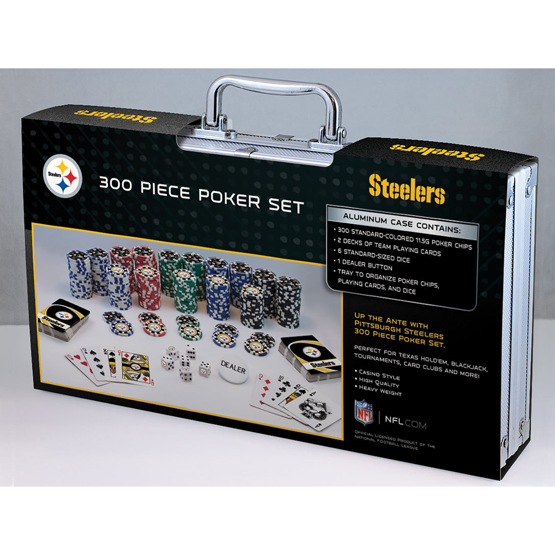 PITTSBURGH STEELERS 300 PIECE POKER SET