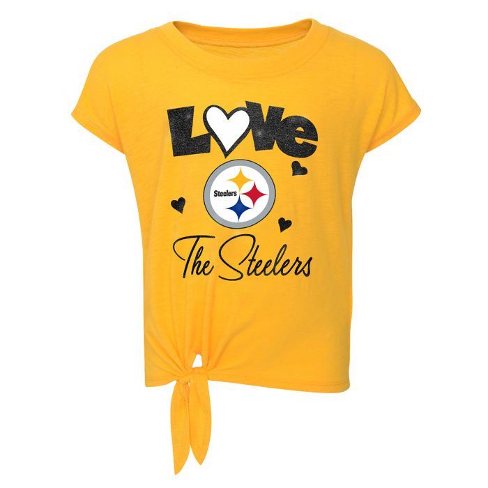 PITTSBURGH STEELERS GIRLS FOREVER LOVE SHIRT AND LEGGINGS