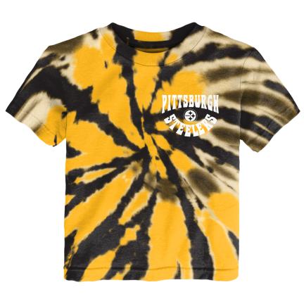 PITTSBURGH STEELERS KIDS PENNANT TIE DYE T-SHIRT
