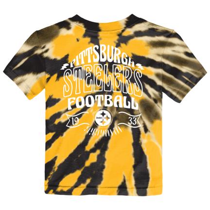 PITTSBURGH STEELERS KIDS PENNANT TIE DYE T-SHIRT