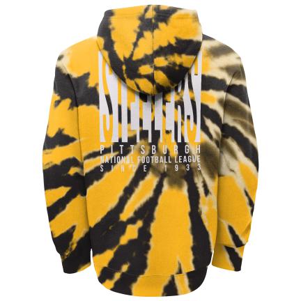 PITTSBURGH STEELERS KIDS STATEMENT TIE DYE HOODED SWEATSHIRT