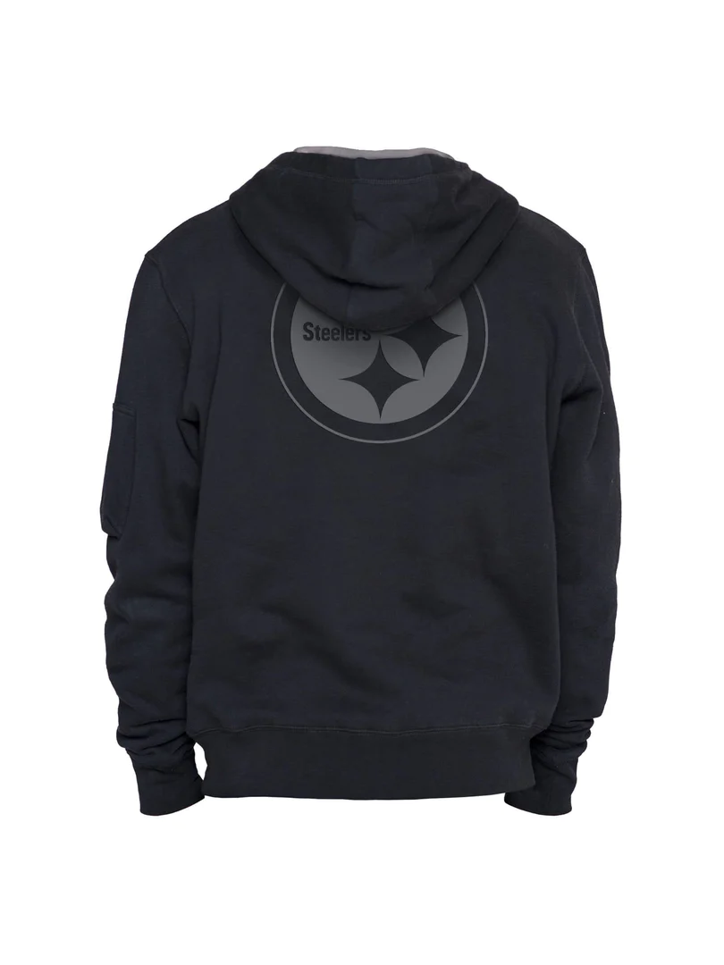 PITTSBURGH STEELERS MEN'S ALPHA INDUSTRIES PULLOVER HOODIE SWEATSHIRT