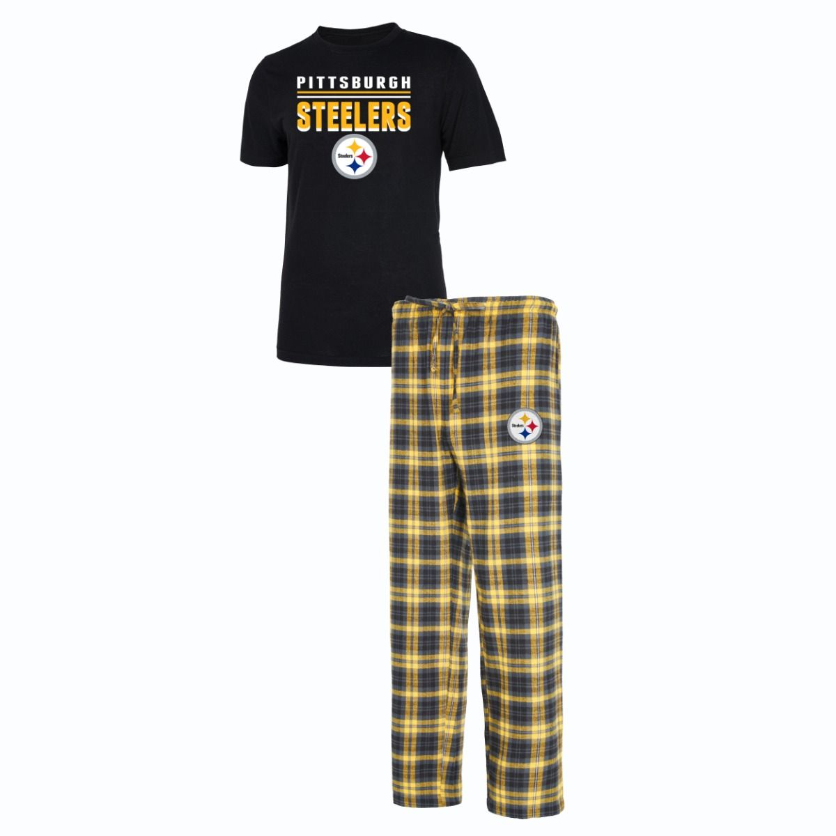 PITTSBURGH STEELERS MEN S LODGE PAJAMA PANT SET JR S SPORTS
