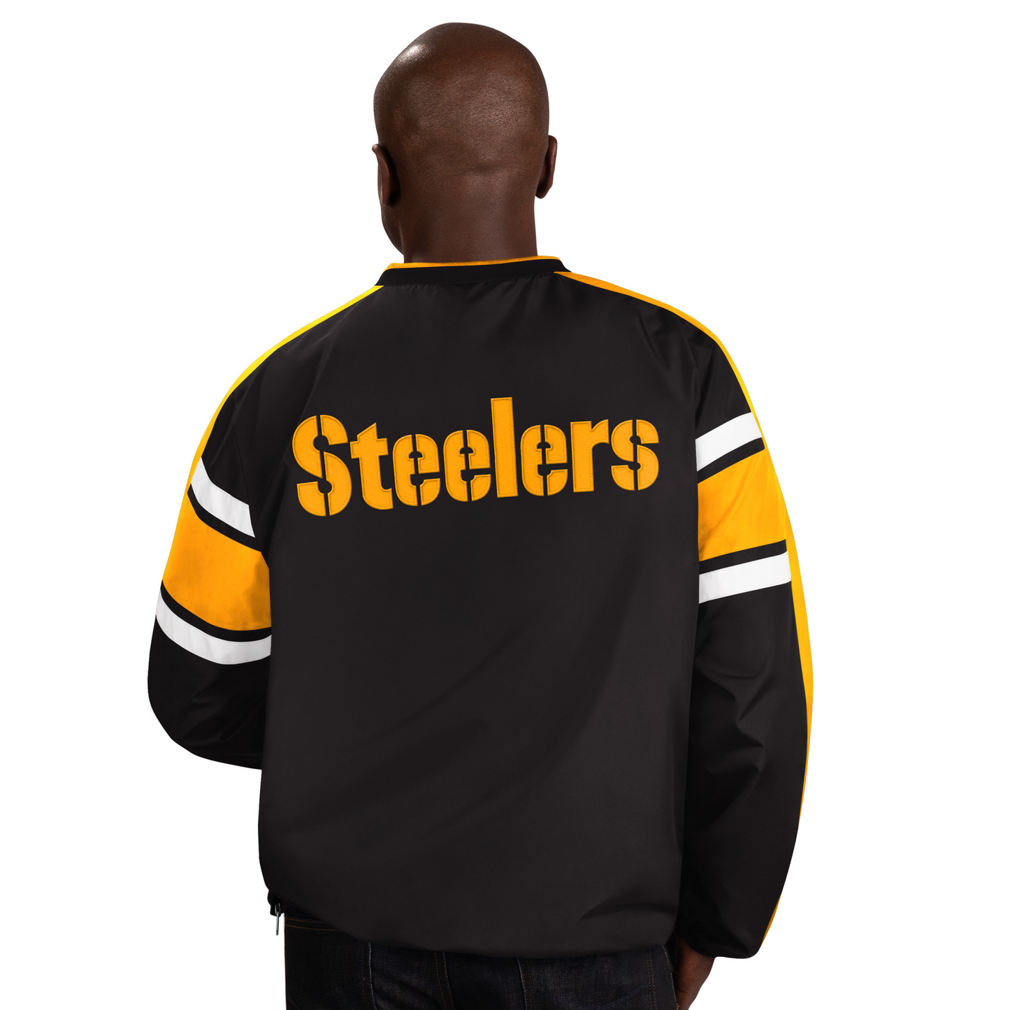 PITTSBURGH STEELERS MEN'S SWING ROUTE WINDBREAKER JACKET