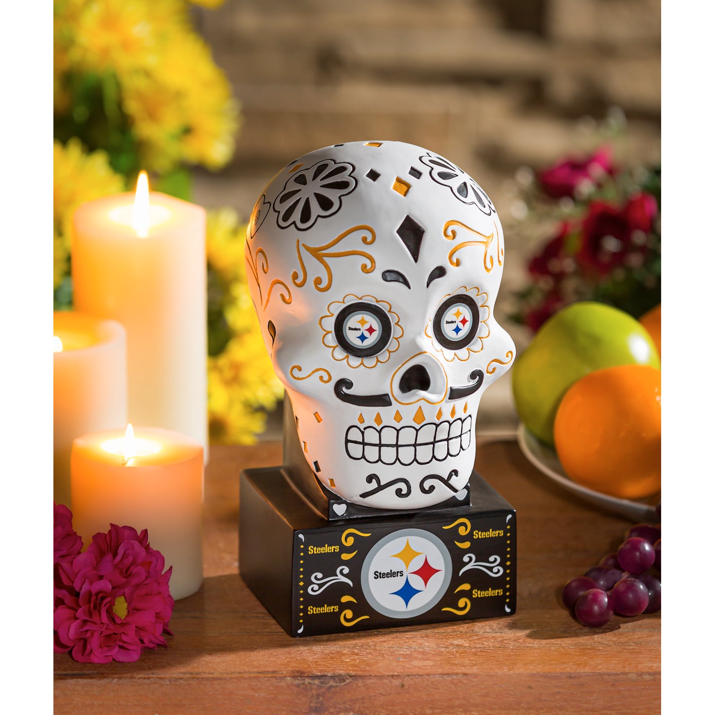 PITTSBURGH STEELERS SUGAR SKULL HEAD