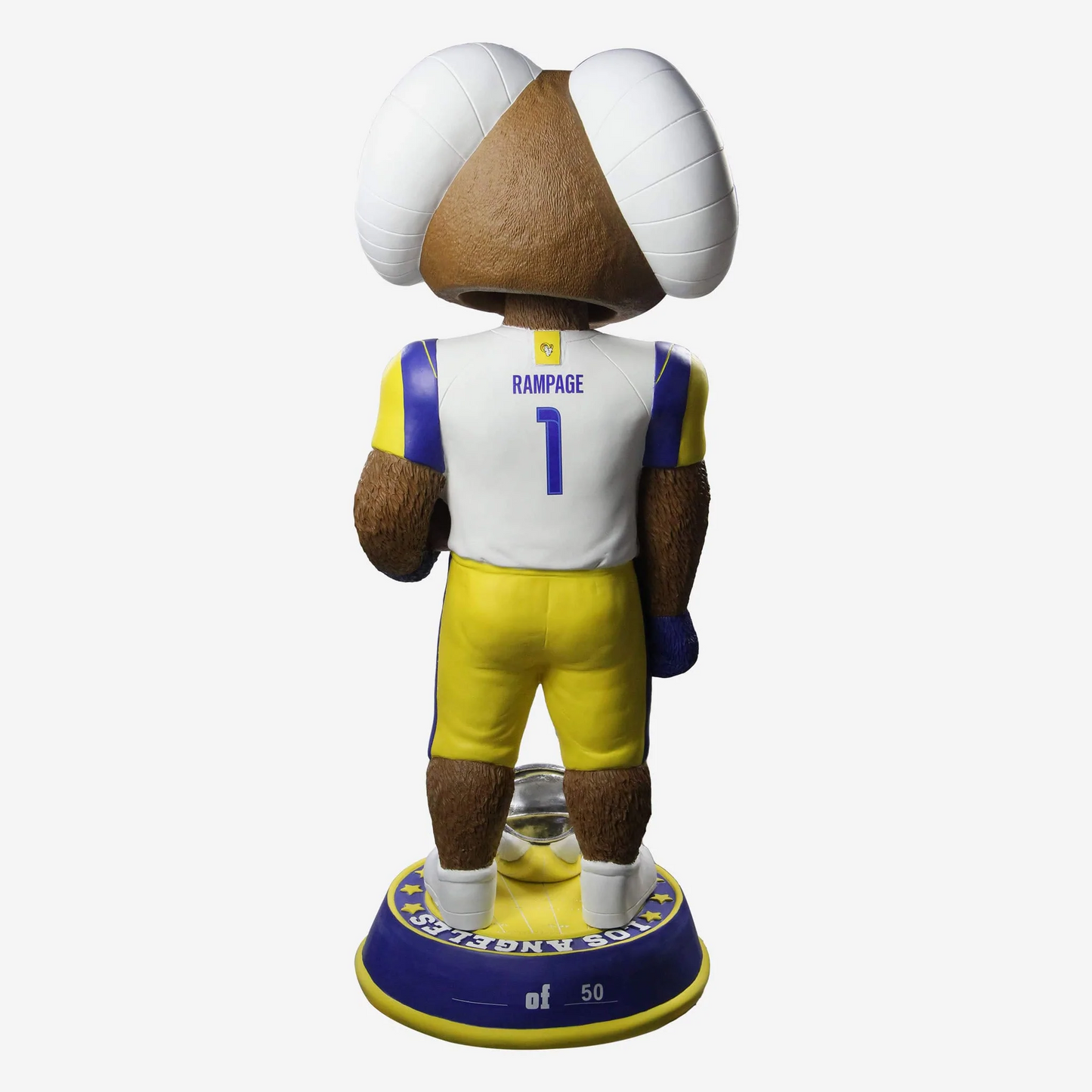 LOS ANGELES RAMS RAMPAGE SUPER BOWL LVI CHAMPIONS 3FT BOBBLEHEAD