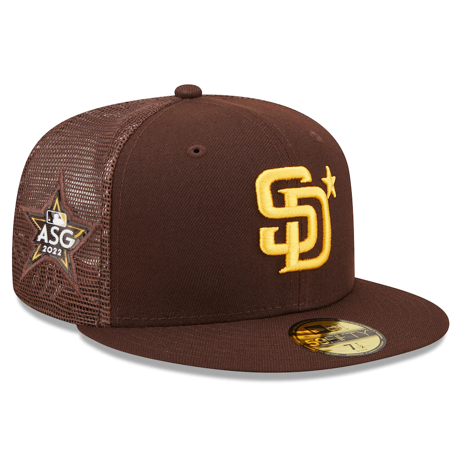 Casquette ajustée New Era rose 59FIFTY pour homme des Padres Casquette ajustée New Era rose 59FIFTY pour homme des Padres
