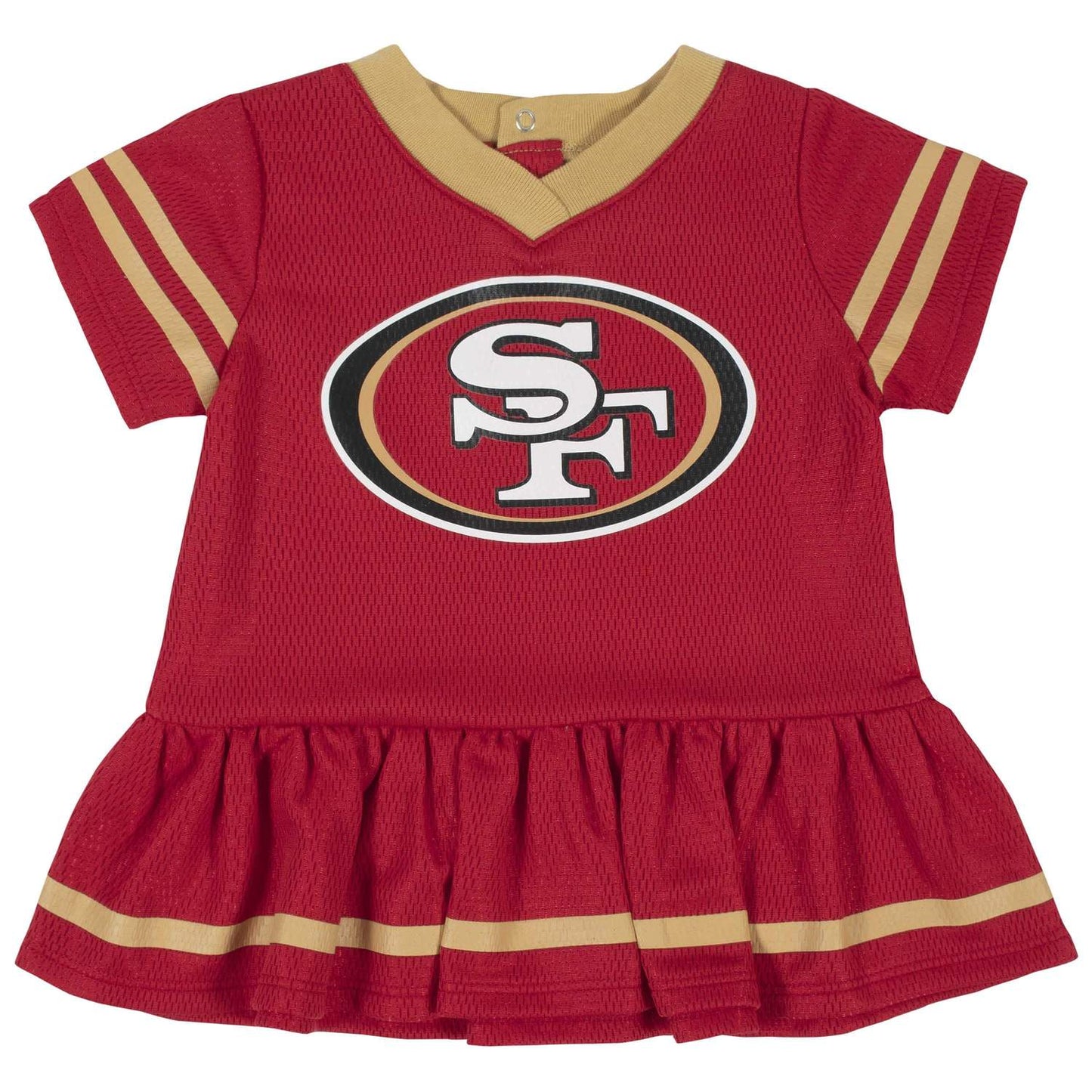 SAN FRANCICSO 49ERS NEWBORN DRESS & DIAPER SET